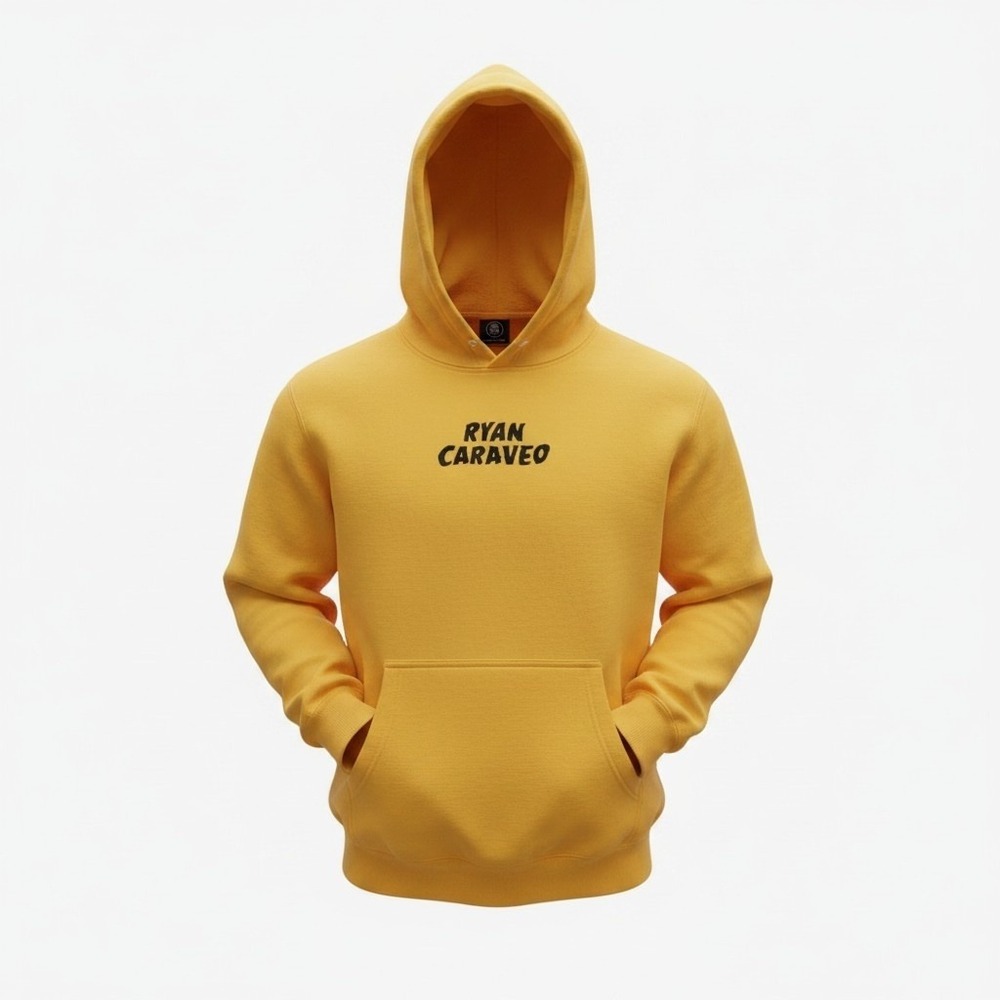 Ryan Caraveo Butterfly Boy Hoodie Men Sz S Yellow Tour Merch Pullover Sweatshirt